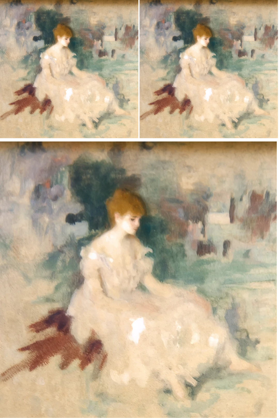 Reispapier für Decoupage Frauenportrait 3 Collage Katze Nr. 785