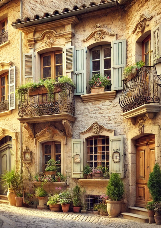 Reispapier für Decoupage-Fenster in der Provence, vollständige Kat.-Nr. 2614
