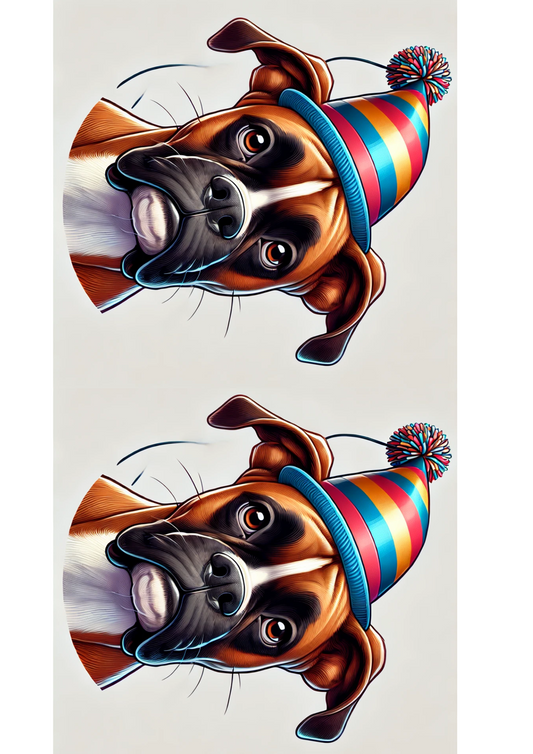 Reispapier für Decoupage Boxer Collage Zwei Kat. Nr. 2625
