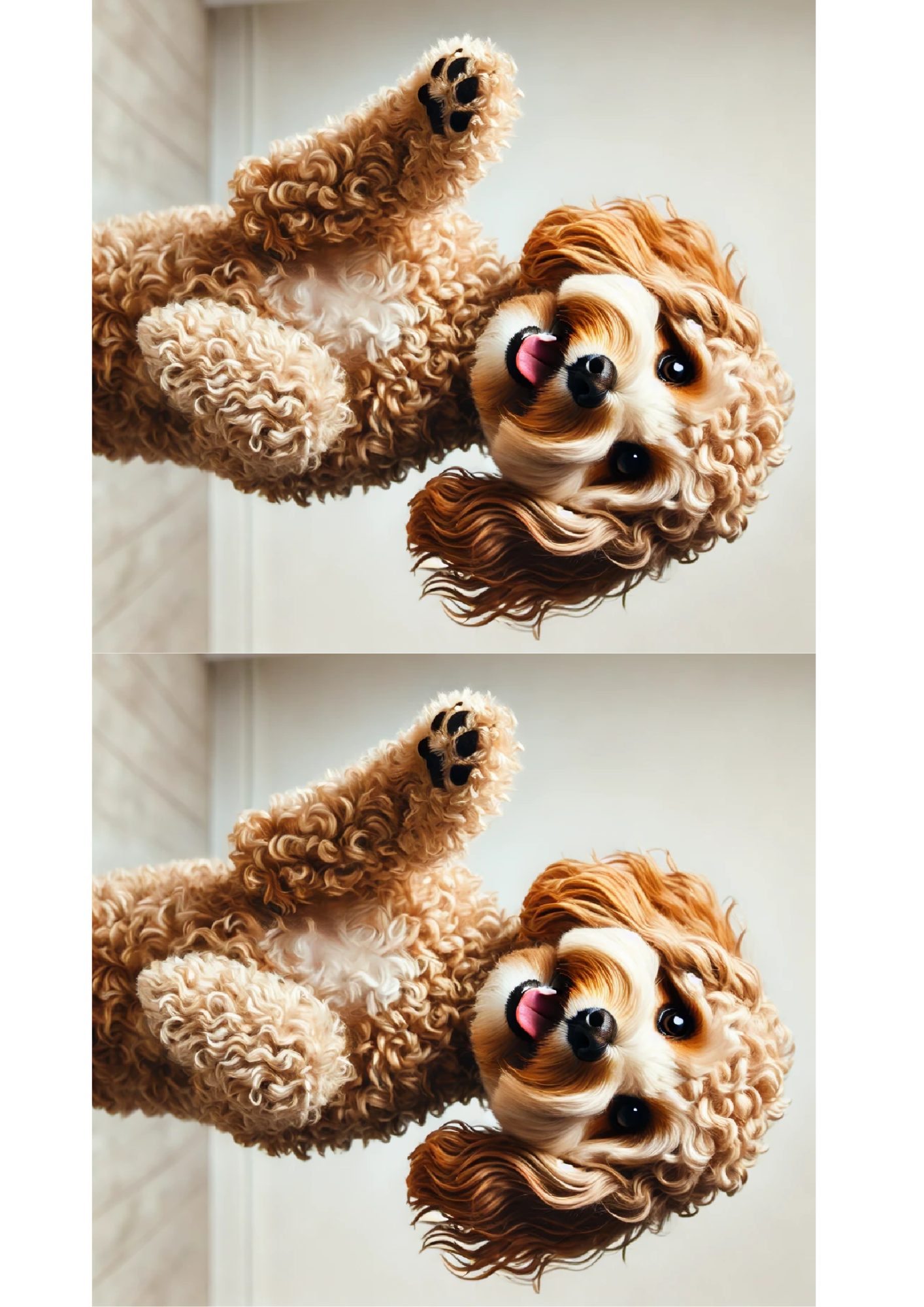 Reispapier für Decoupage Cockapoo Collage von zwei Kat. Nr. 2626