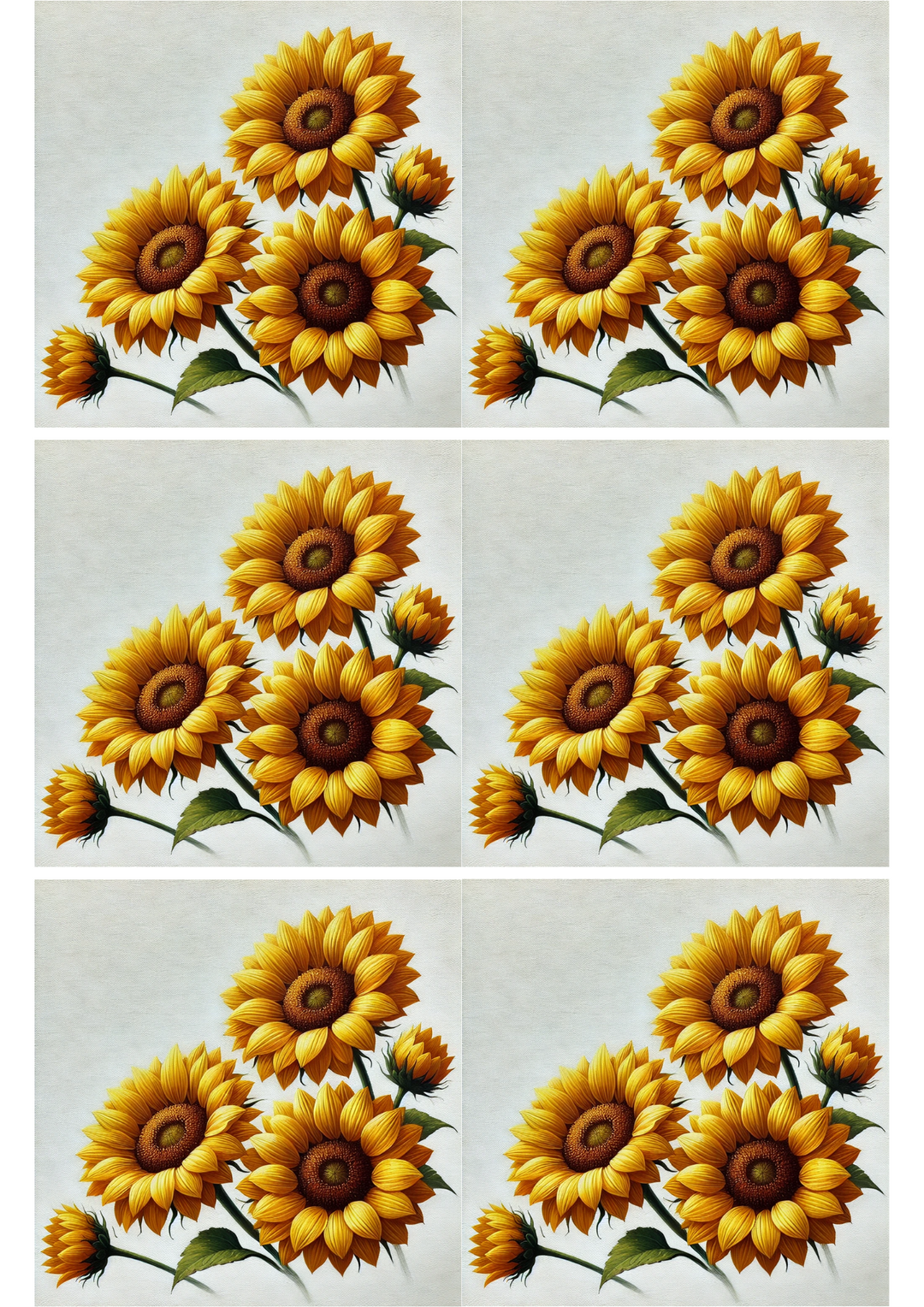 Reispapier für Decoupage Sonnenblumen 2 Collage Kat. Nr. 2455