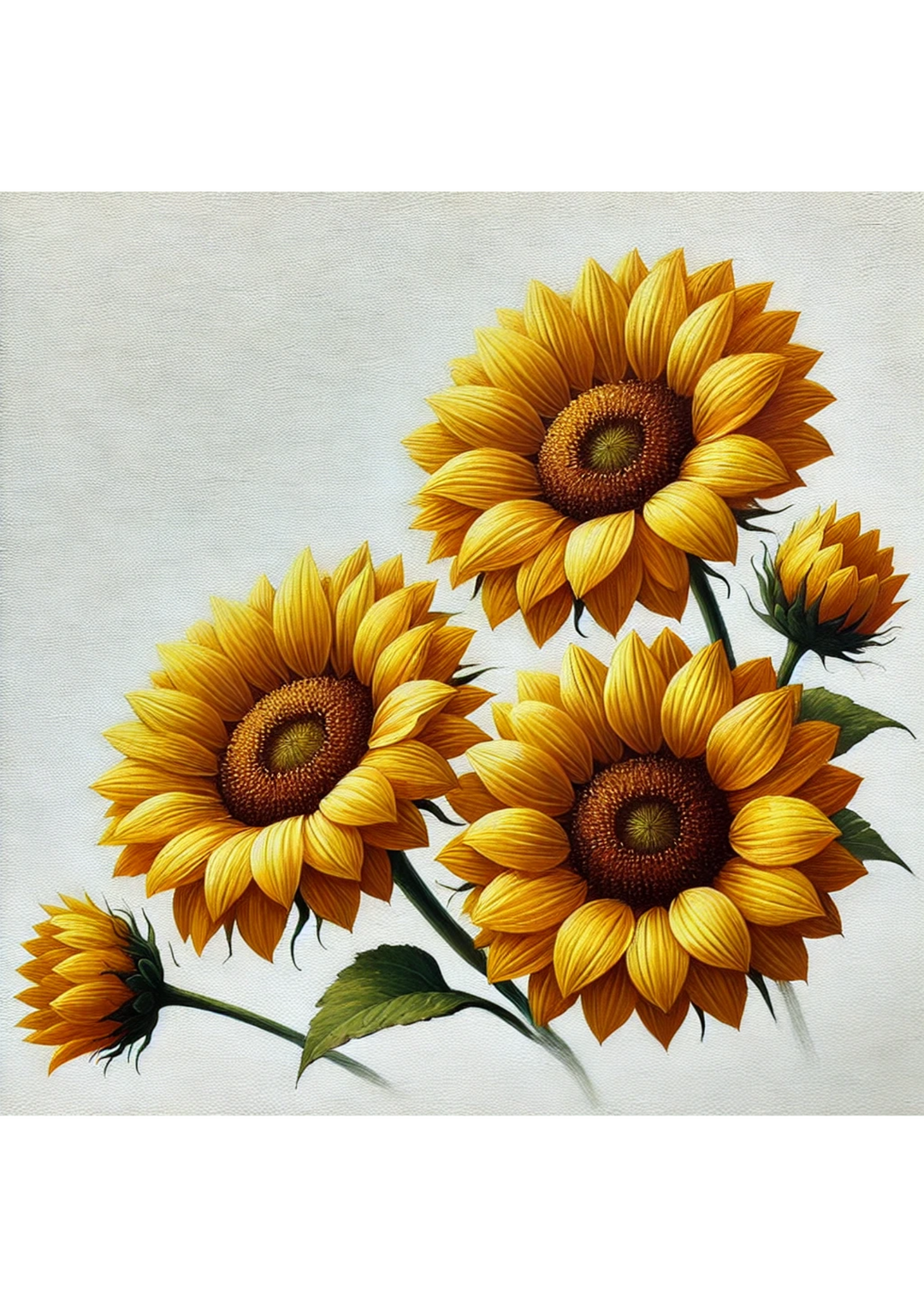 Reispapier für Decoupage Sonnenblumen 2 Voll Kat. Nr. 2456