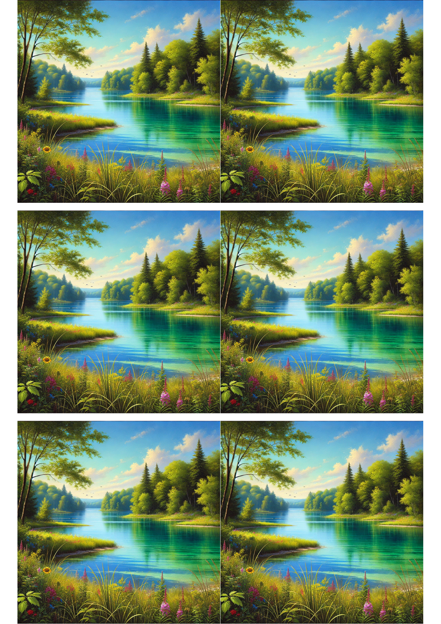 Reispapier für Decoupage Frühling 3 Collage Kat. Nr. 2487