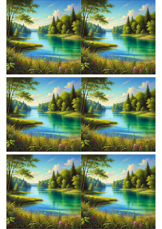 Reispapier für Decoupage Frühling 3 Collage Kat. Nr. 2487