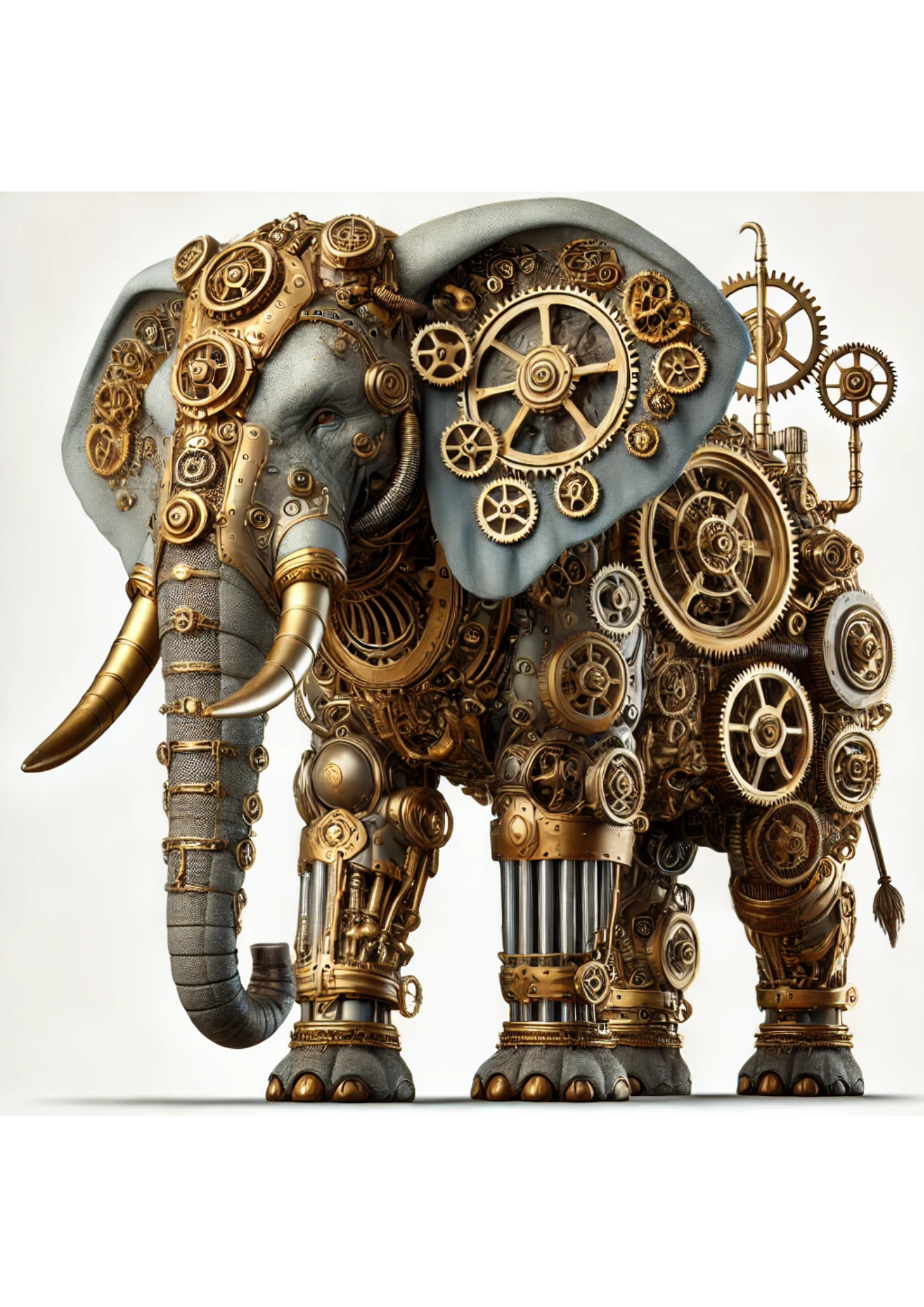 Reispapier für Decoupage Elefant Steampunk Full Kat. Nr. 2906