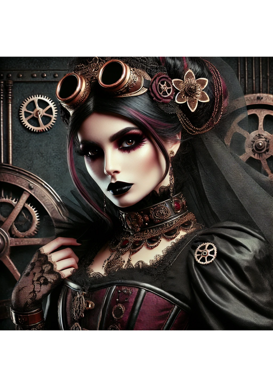 Reispapier für Decoupage Steampunk Woman 2 Full Kat. Nr. 3162