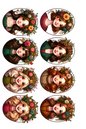 Rice Paper for Decoupage Faces in Ovals, Full, Cat. No. 441