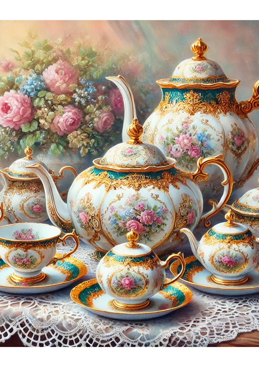 Reispapier für Decoupage Teeservice Vintage Full Kat. Nr. 2642