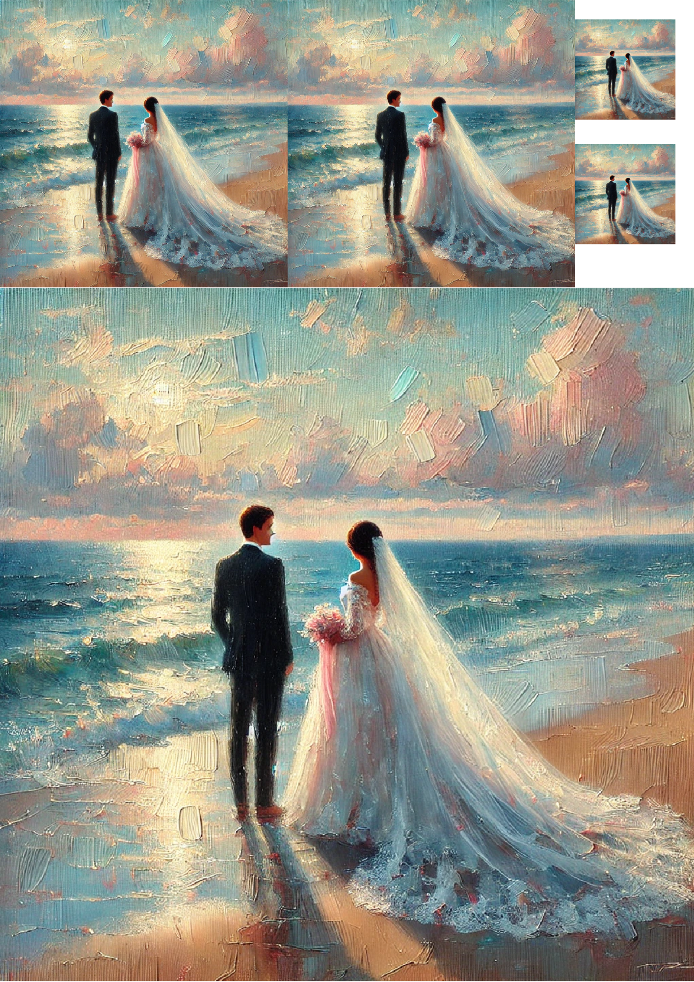 Reispapier für Decoupage-Collage „Braut und Bräutigam 2“ Kat.-Nr. 1389