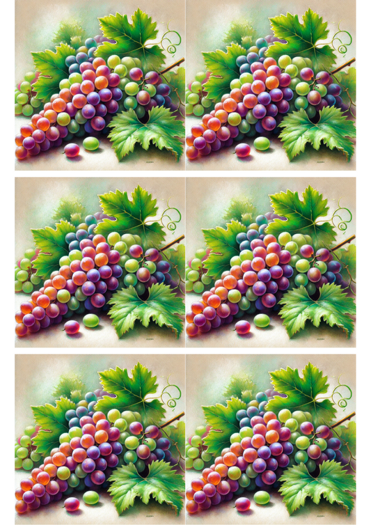 Reispapier für Decoupage-Traubencollage Kat. Nr. 2665