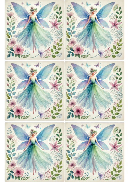 Reispapier für Decoupage Fairy Watercolor 2 Collage Kat. Nr. 2705
