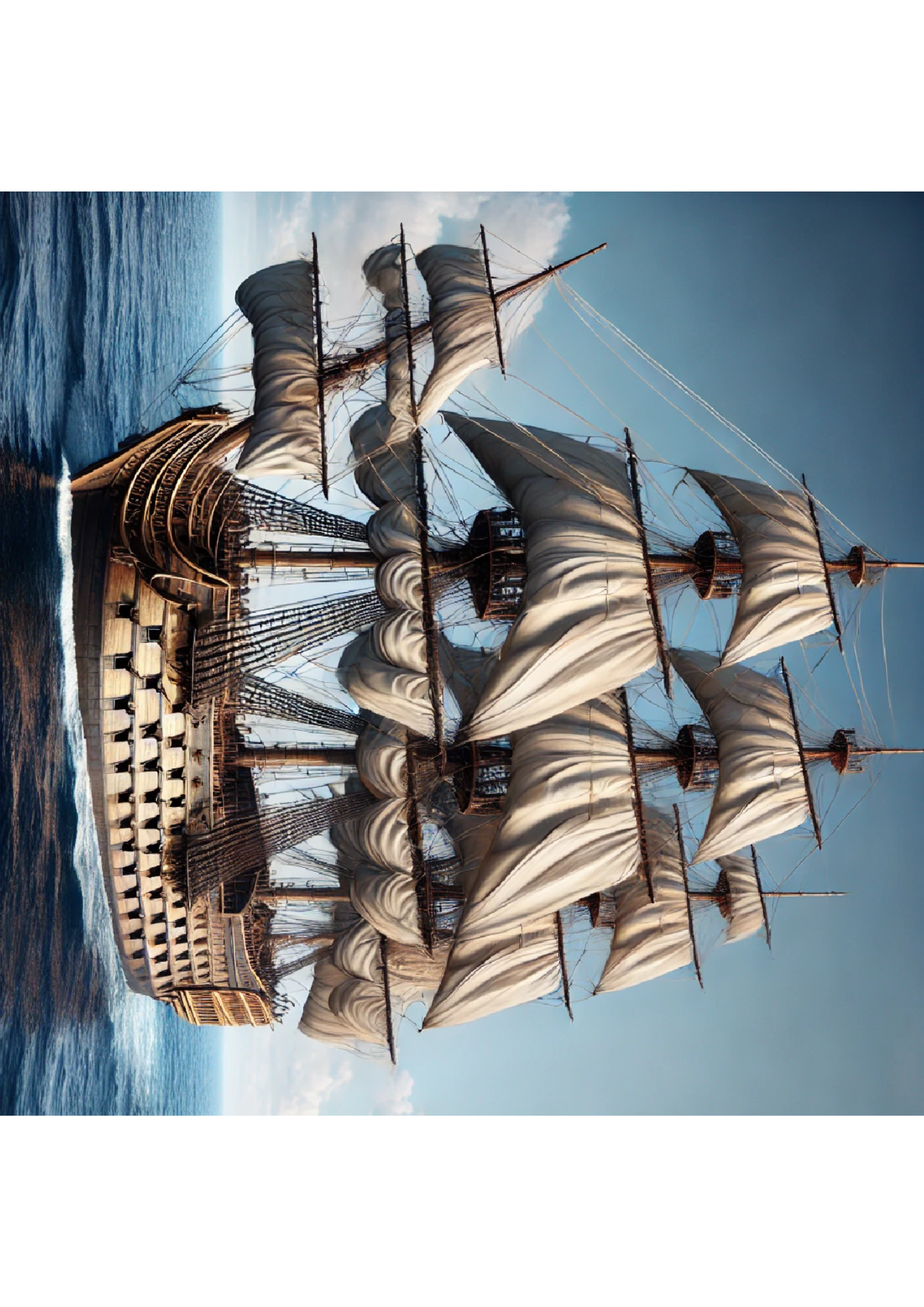 Reispapier für Decoupage Antikes Segelschiff Voll Kat. Nr. 1414